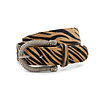 Dames riem beige/bruin met zebraprint