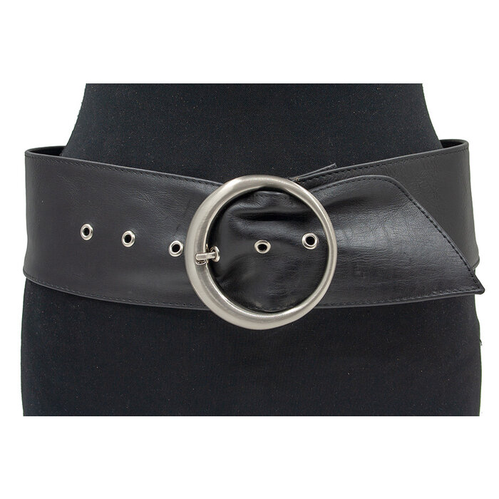 A-Zone Nappa soft leren heup riem zwart