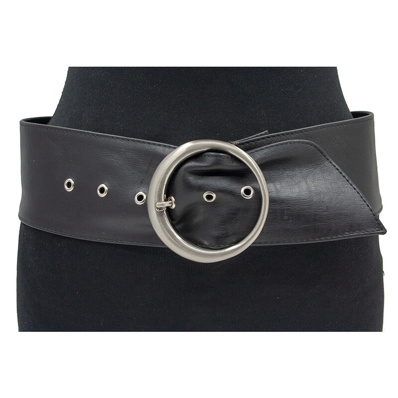 A-Zone Nappa soft leren heup riem zwart