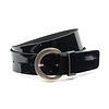 Thimbly Belts Zwart lak dames riem