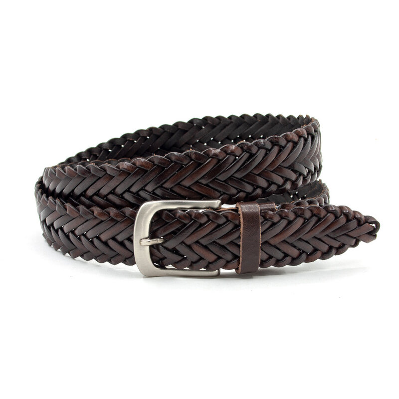 Thimbly Belts Bruine vlechtriem