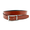 Draaibare reversible riem cognac/zwart