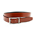 Draaibare reversible riem cognac/zwart