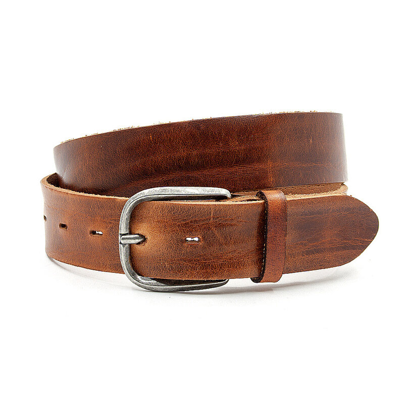 Thimbly Belts Stoere jeans riem cognac