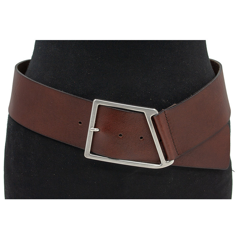 Thimbly Belts Brede rood cognac heupriem