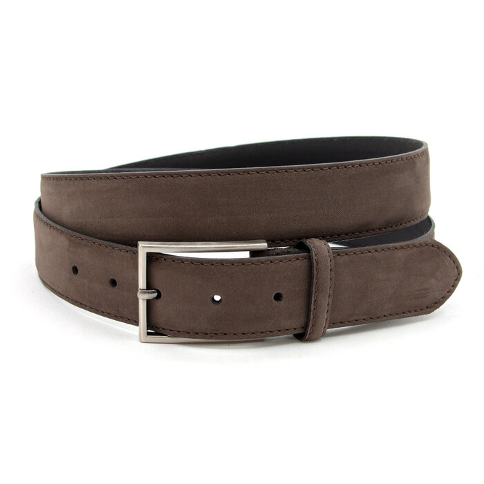 Thimbly Belts Broekriem donker bruin nubuck