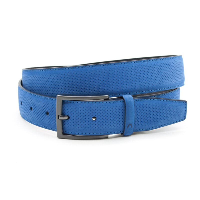 JV Belts Sportieve riem licht blauw nubuck