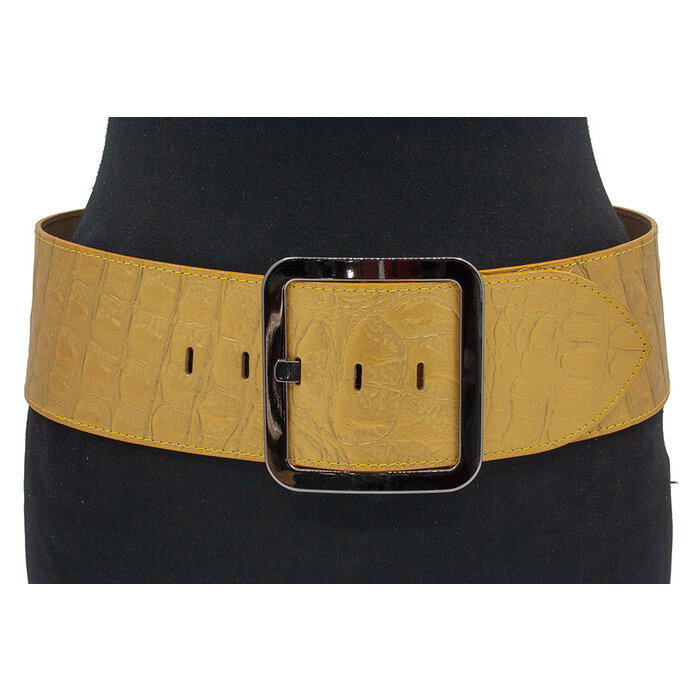 Thimbly Belts Dames heup ceintuur mat goud croco