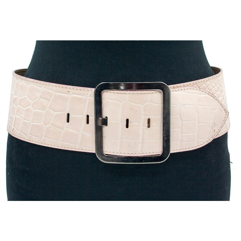 Thimbly Belts Dames heup ceintuur zacht roze croco