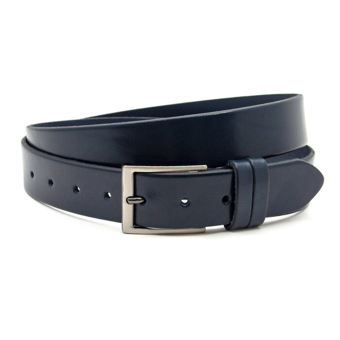 Thimbly Belts Jeans riem blauw glad leder