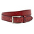 Jeansriem rood met ruit patroon