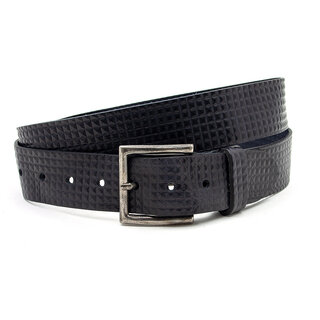 Thimbly Belts Jeans riem zwart met blok print