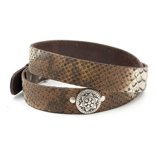 Thimbly Belts Dames riem  bruin gemeleerd