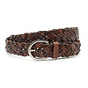 Thimbly Belts Vlechtriem bruin heren