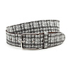 A-Zone Dames riem pied-de-poule grijs
