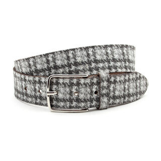 A-Zone Dames riem pied-de-poule grijs