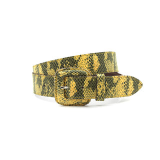 A-Zone Dames riem geel/zwart