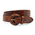 Dames riem cognac croco