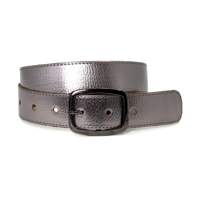Thimbly Belts Dames riem pewter tin