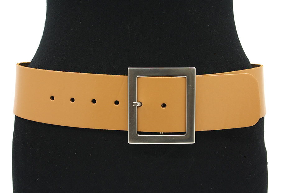 A-Zone Dames brede ceintuur camel