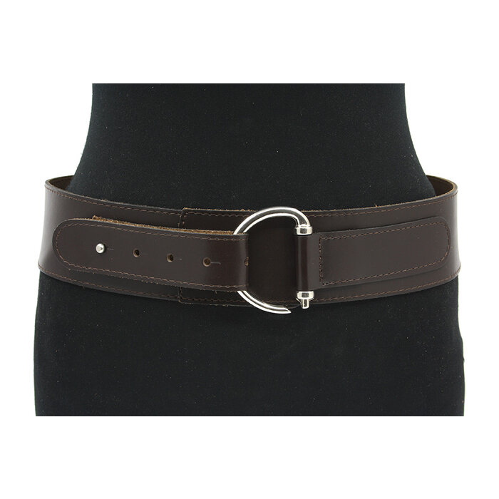 Thimbly Belts Dames afhangceintuur donker bruin