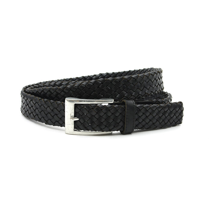 Thimbly Belts Jeans vlecht riem zwart