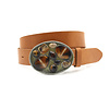 A-Zone Dames buckle riem cognac