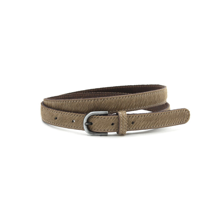 Thimbly Belts Dames riem beige hair-on