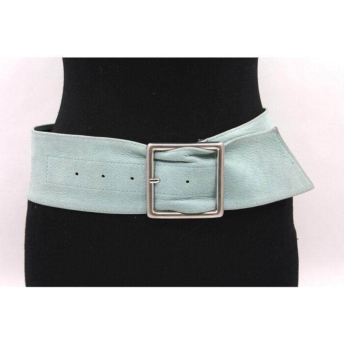 A-Zone Dames nappa taille/heupriem licht blauw