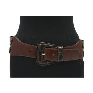 Thimbly Belts Dames afhangriem roodbruin/donkerbruin