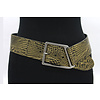 Thimbly Belts Dames brede heupriem goud/zwart