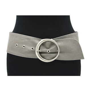 A-Zone Dames nappa taille/heupriem grijs