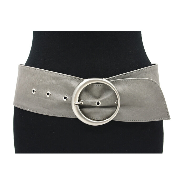A-Zone Dames nappa taille/heupriem grijs