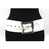 A-Zone Dames nappa heup/taille riem wit