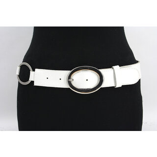 A-Zone Dames heupriem wit met ringen