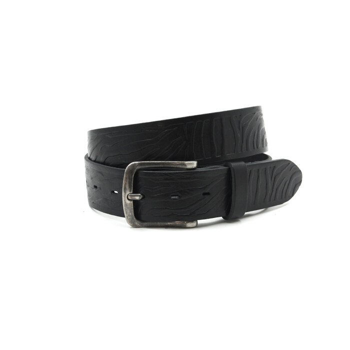 A-Zone dames riem zwart bewerkt