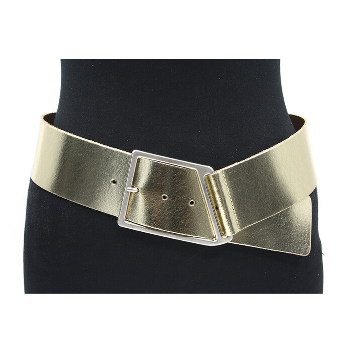 Thimbly Belts Dames brede heupriem goud