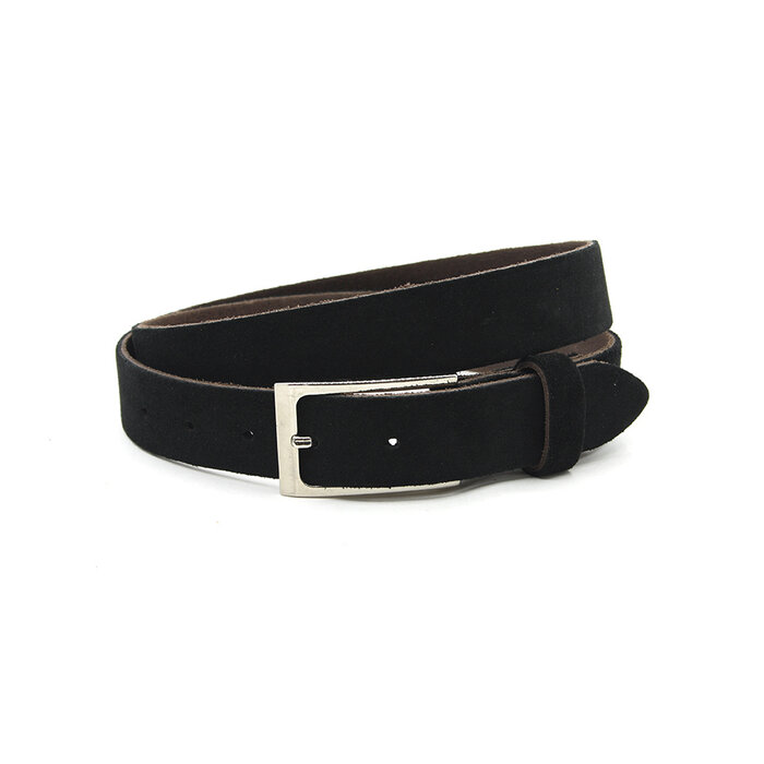 Thimbly Belts Zwarte dames riem suede