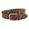 Dames riem bruin/zwart luipaard