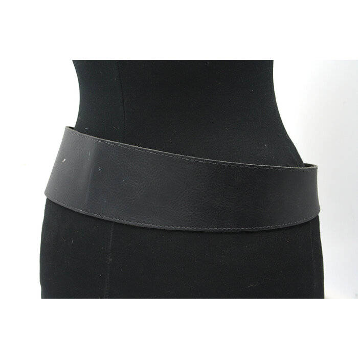 A-Zone Dames afhang ceintuur zwart leder
