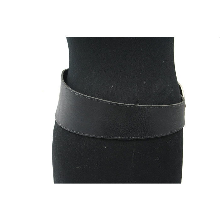 A-Zone Dames afhang ceintuur zwart leder
