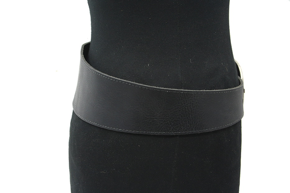 A-Zone Dames afhang ceintuur zwart leder