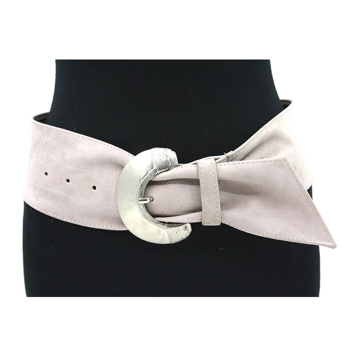 A-Zone Dames nappa heup/taille riem nude