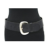 A-Zone Dames brede zwarte heupriem