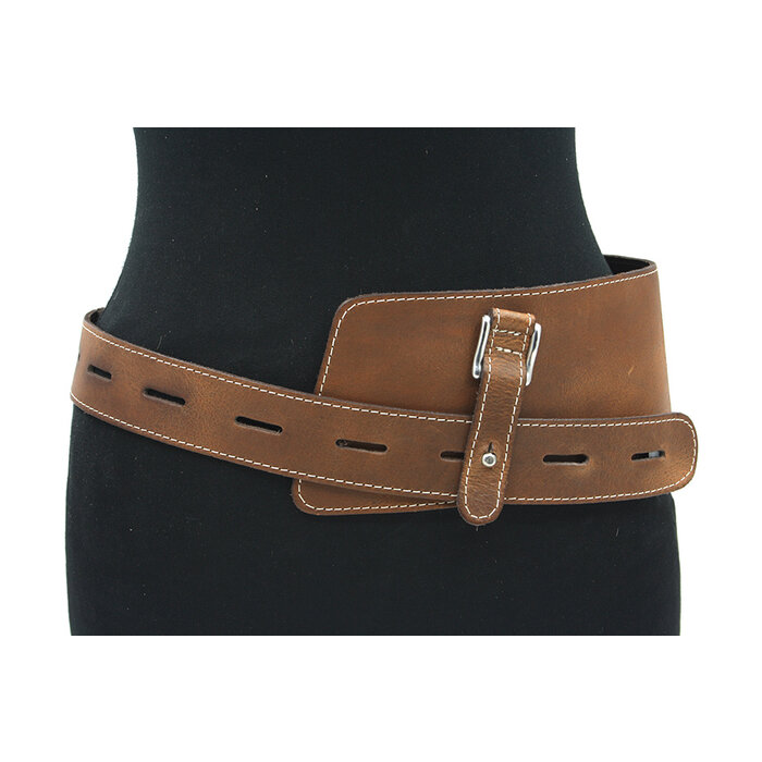 A-Zone Dames afhangceintuur cognac