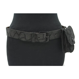 A-Zone Dames heupriem zwart reptiel