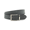 JV Belts Grijze suede broekriem heren