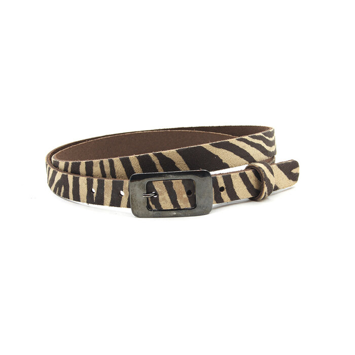 A-Zone Dames riempje zebra print smal