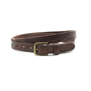 A-Zone Dames riem rood bruin wave