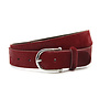Dames riem rood hair-on
